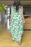 The Botanical Dress Emerald